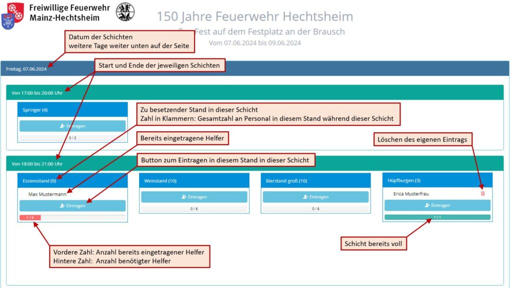 Anleitung zum Benutzen des Schichtplans